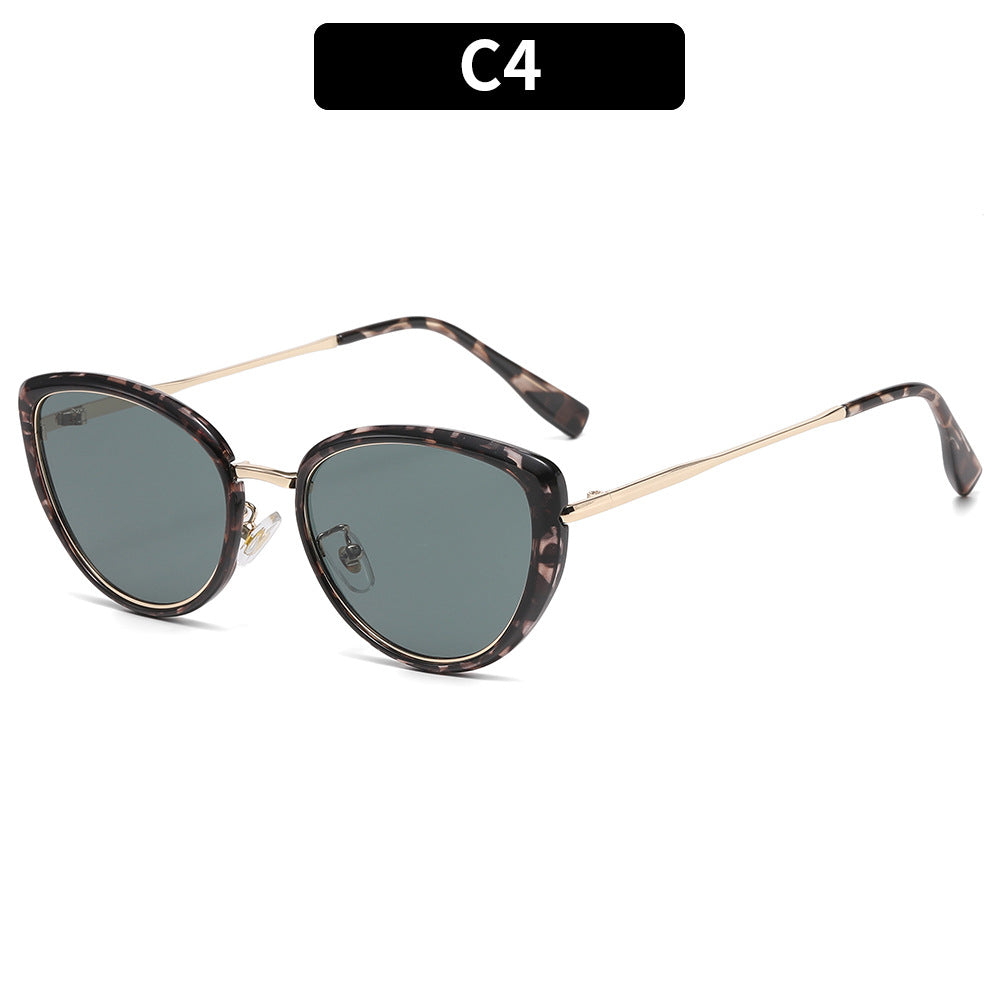 Cat-Eye Sunglasses with Premium Acetate Frame