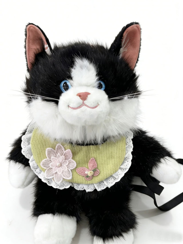 Plush Cat-Themed Backpack Stornfield