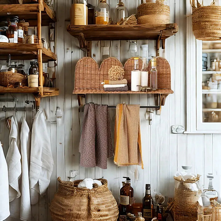 Wall shelf with woven design Stornfield