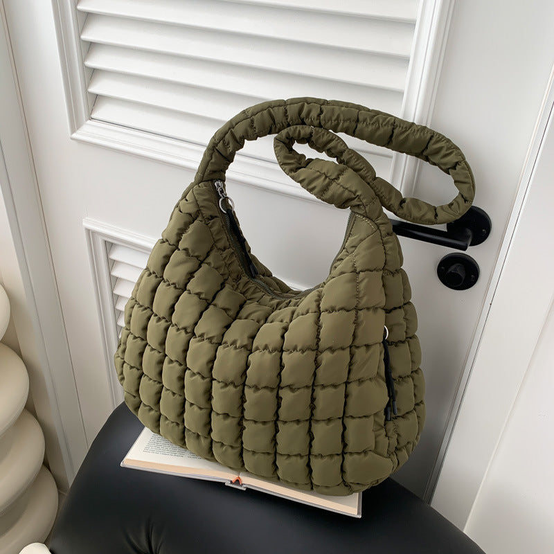 Quilted Casual Hobo Bag
