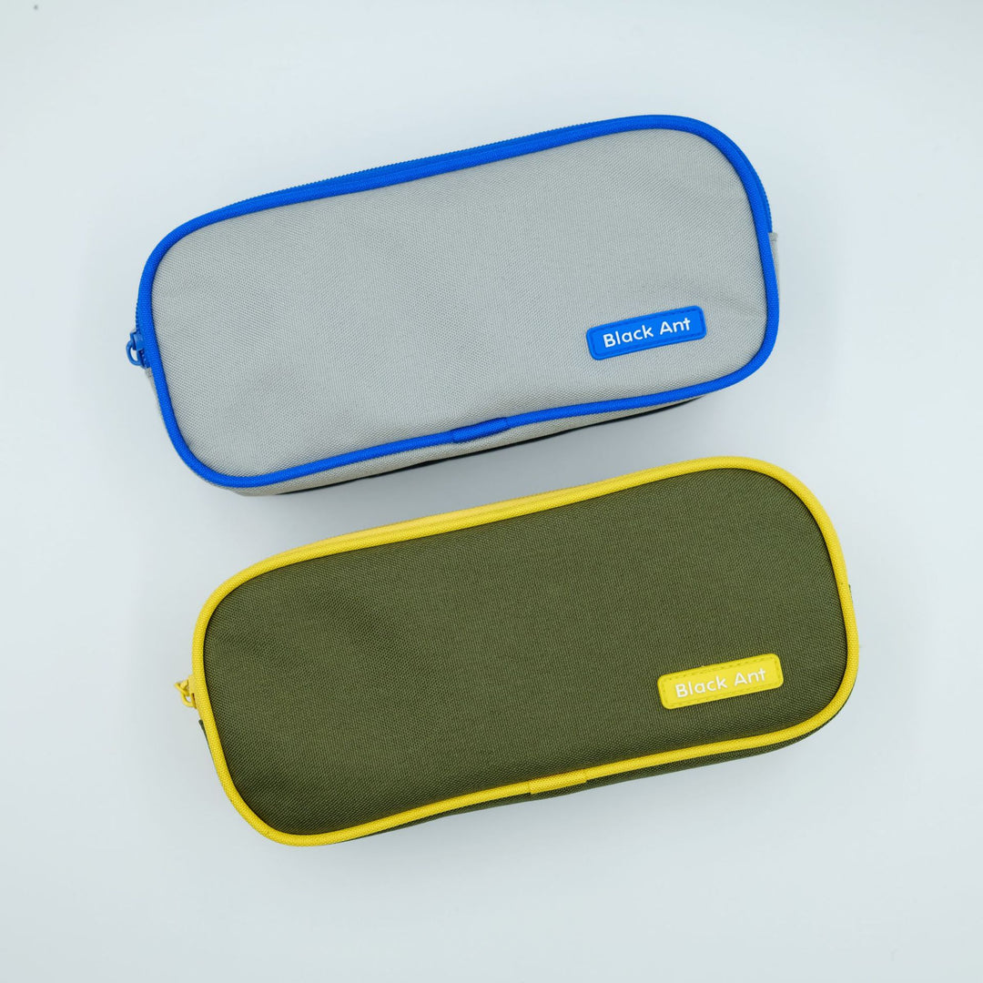 Multi-Compartment Zippered Stationery Organizer