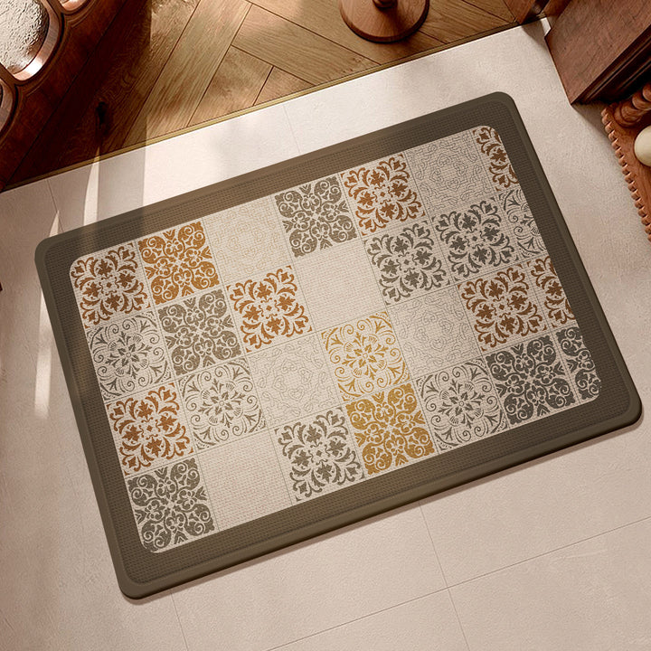 Textured Multi-colored Kitchen Mat