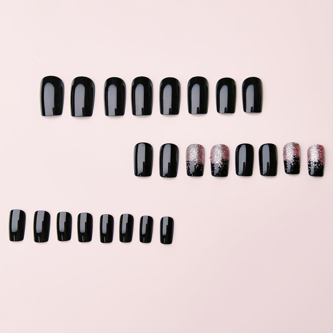 Press-on nails with shimmering ombre effect Stornfield
