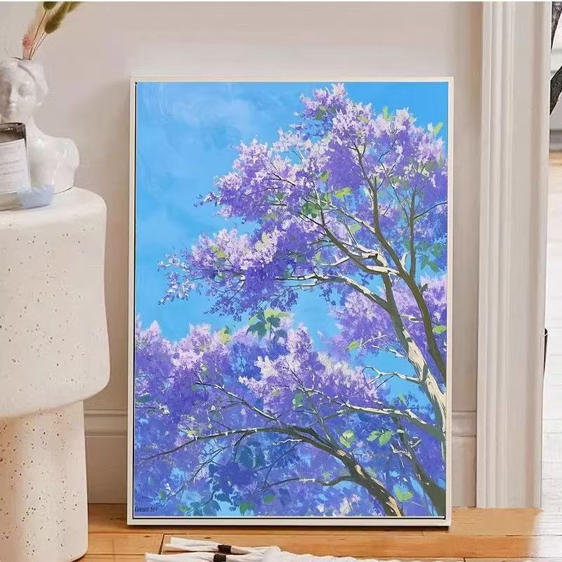 Lush Lavender Floral Canvas Art Print Stornfield