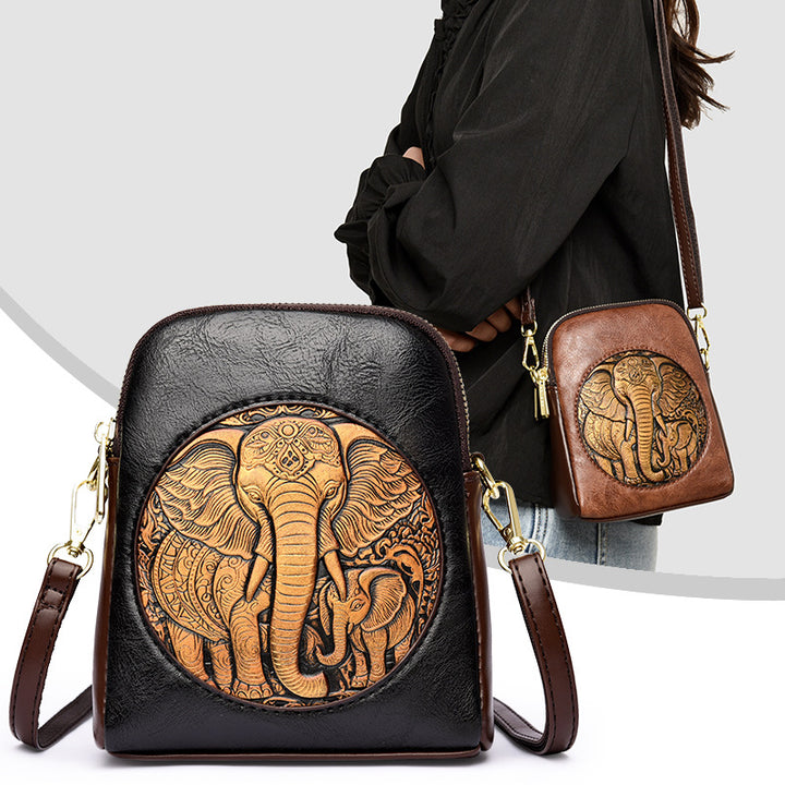 Artisan Embossed Crossbody Bag