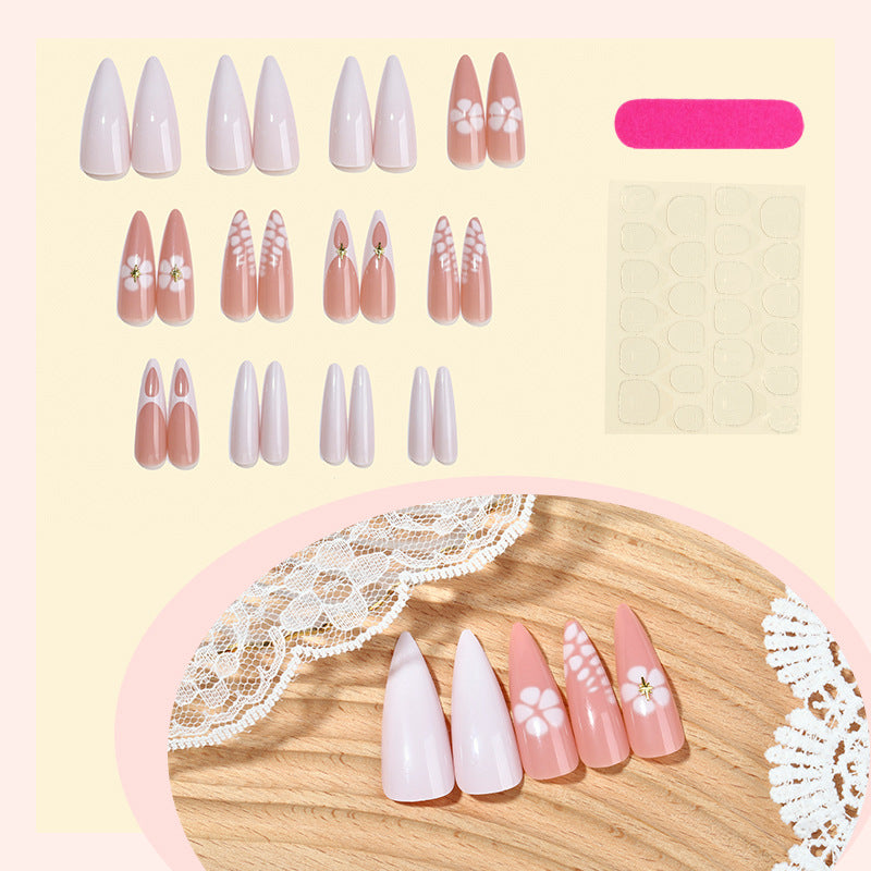 Artistic Floral Press-On Nail Set Stornfield 1788495052