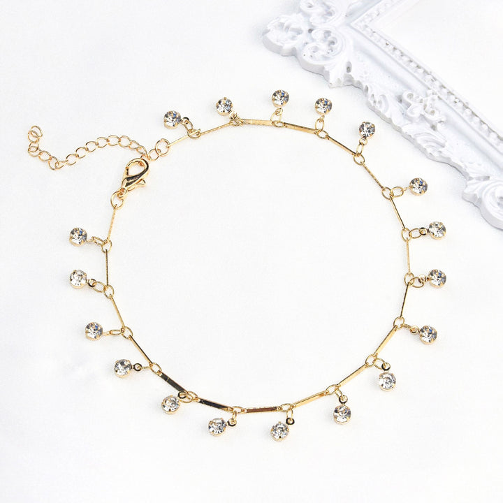 Elegant Crystal Chain Anklet Stornfield