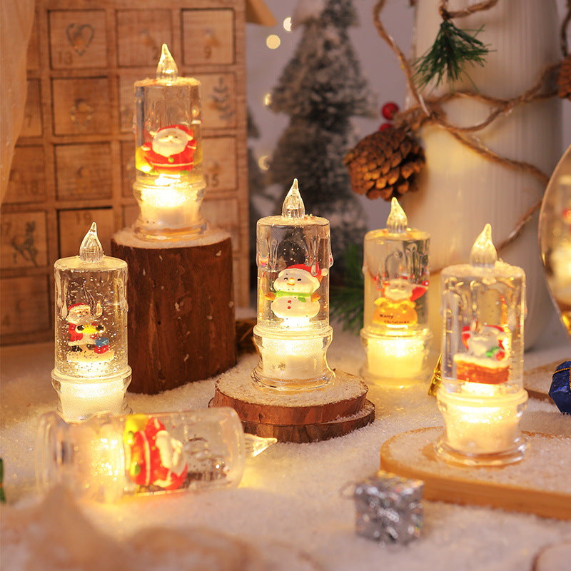 LED Christmas lantern with Santa figure Stornfield