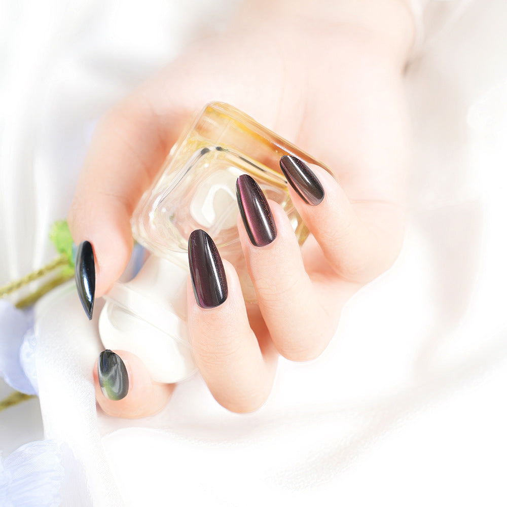 Glossy Metallic Press-On Nail Set Stornfield