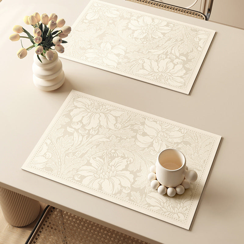Elegant Floral Pattern Dining Placemats Stornfield