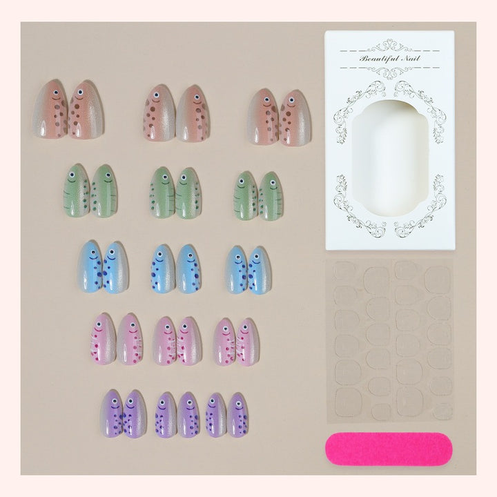 Creative nail art set with artistic patterns Stornfield