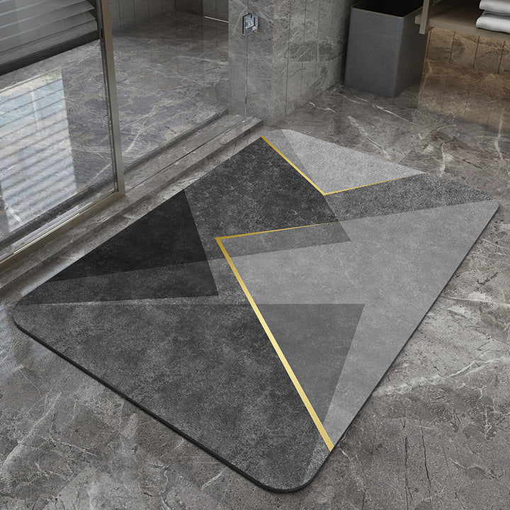 Modern Geometric Design Bath Mat