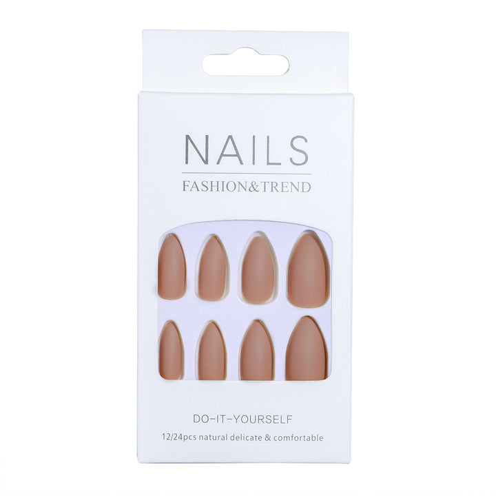 Matte Almond-Shaped Press-On Nail Tips Stornfield