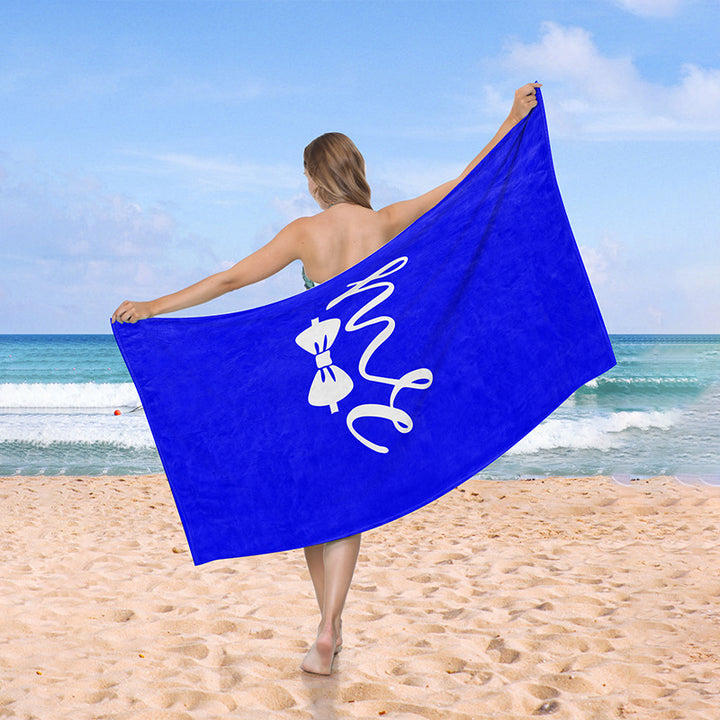 Beach towel with creative heart design Stornfield