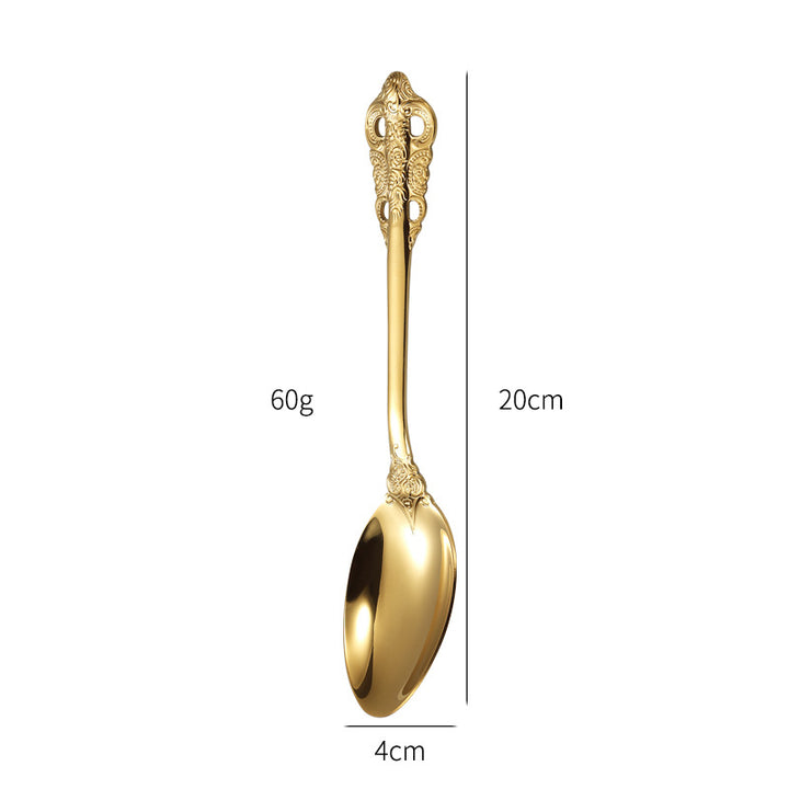 Elegant fish fork with artistic handle design Stornfield