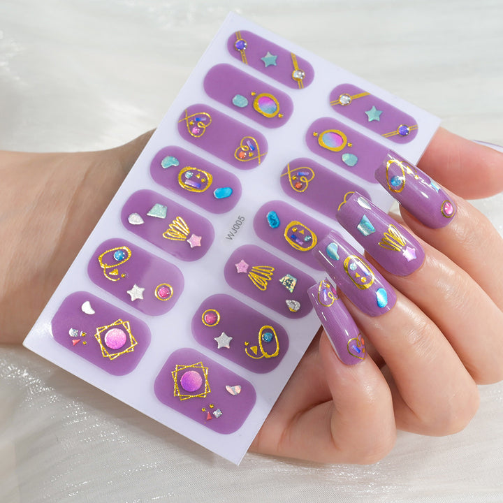 Festive Decorative Nail Art Sheet