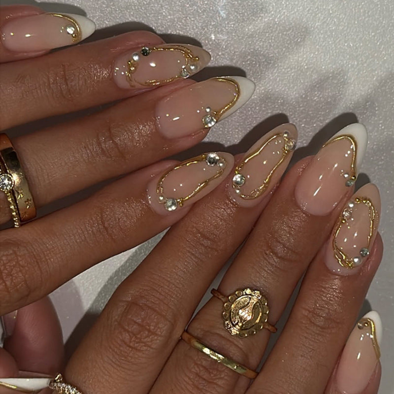 Elegant artificial nails with floral accents Stornfield
