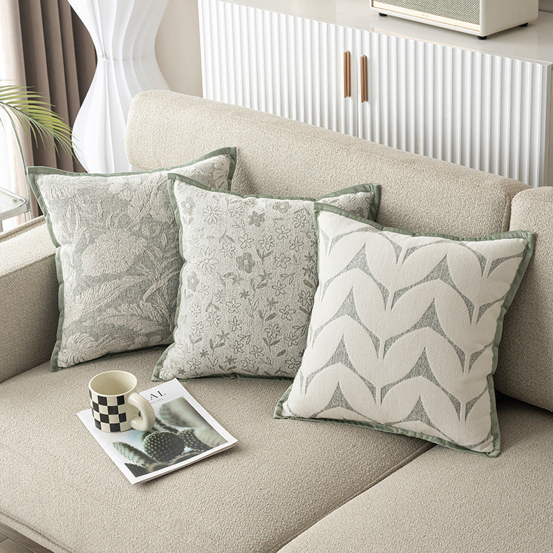Floral Textured Decorative Pillow