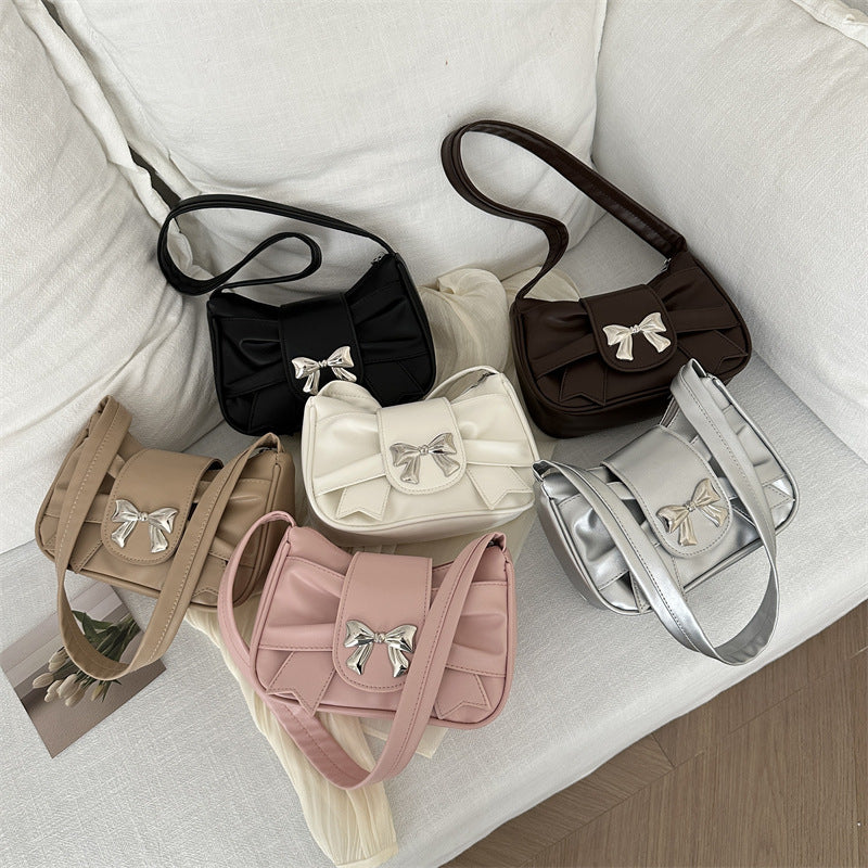 Elegant Bow Accent Shoulder Bag Stornfield