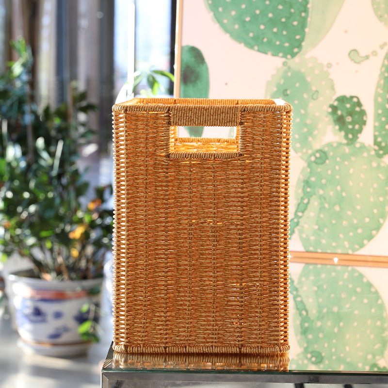 Rectangular Woven Storage Bin with Handles Stornfield
