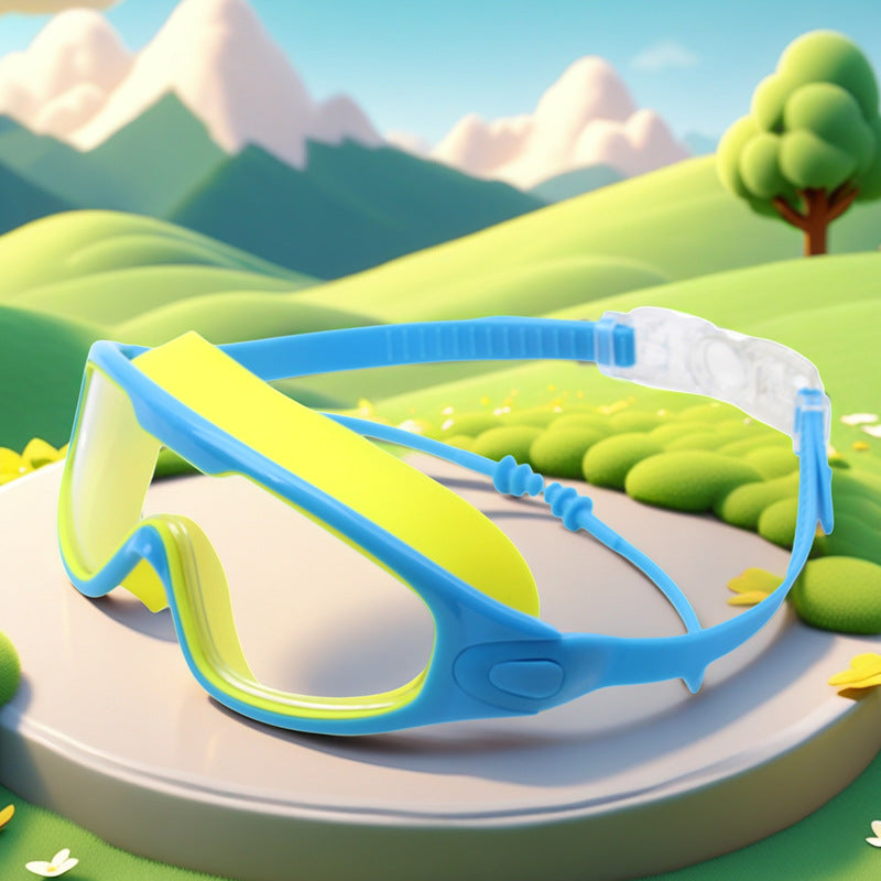 Waterproof swimming goggles with adjustable nose piece Stornfield