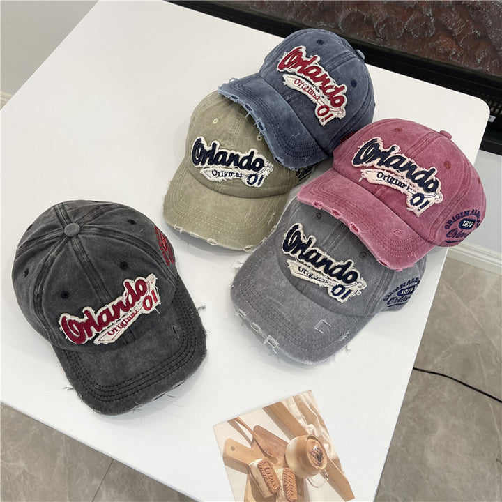 Men's Distressed Vintage-Inspired Baseball Cap Stornfield
