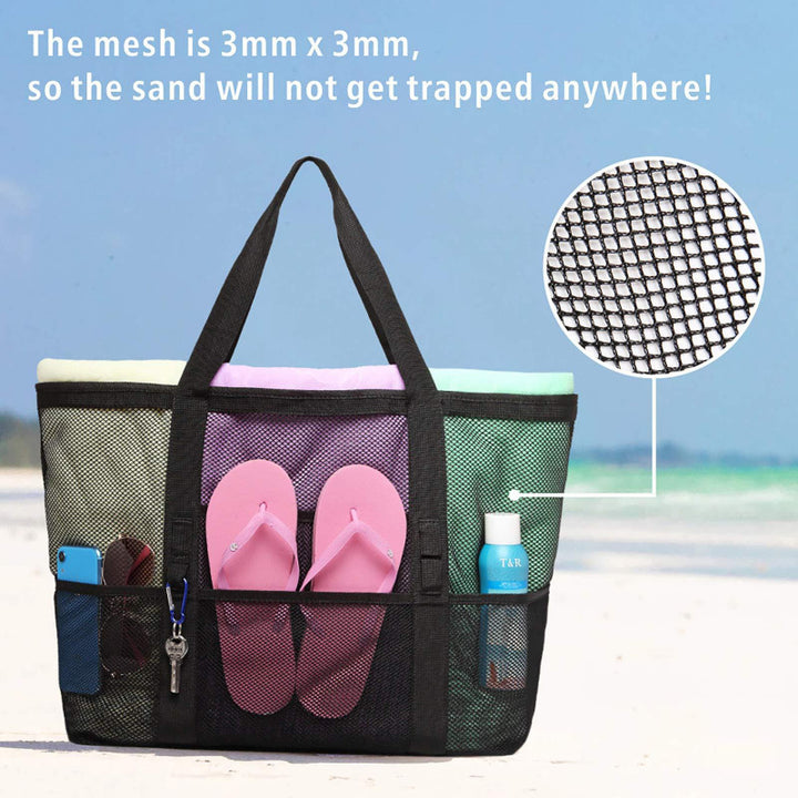 Beach bag with breathable net material Stornfield