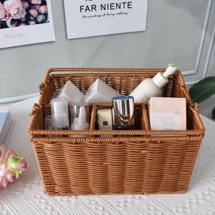 Versatile Woven Storage Organizer with Compartmentalized Design Stornfield