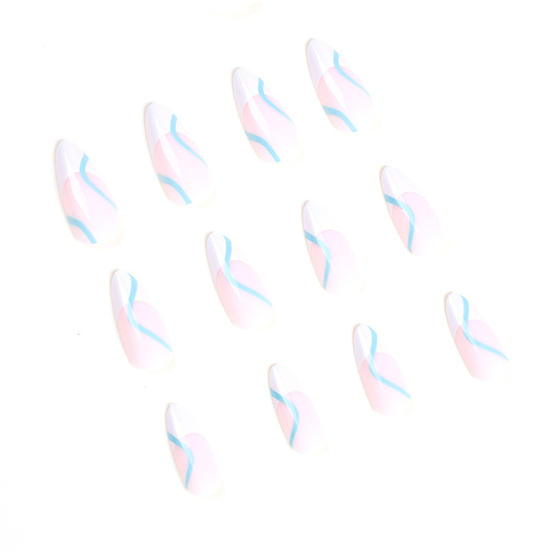 Artful Nail Extensions in an Elegant Design with Colorful Accents Stornfield