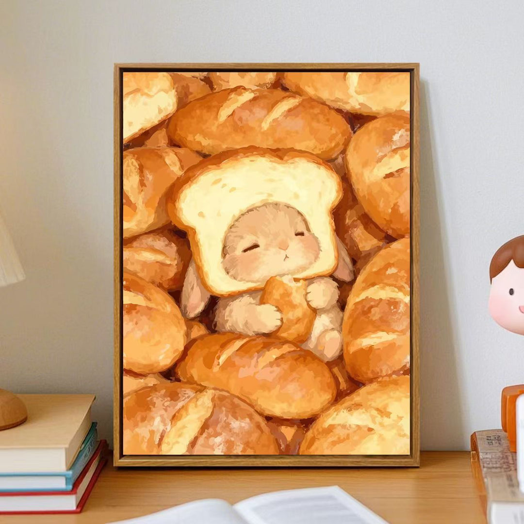 Cozy Cartoon Bunny Wall Art Stornfield