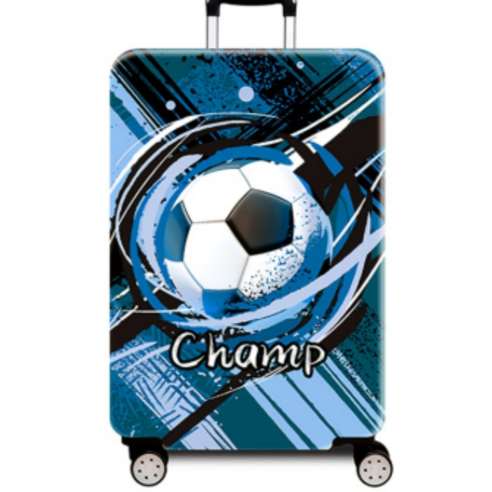 Women's hard-shell suitcase with dynamic football motif Stornfield