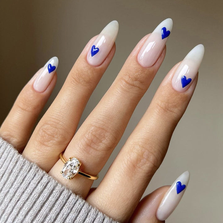 Heart-Accent Acrylic Nail Design Stornfield