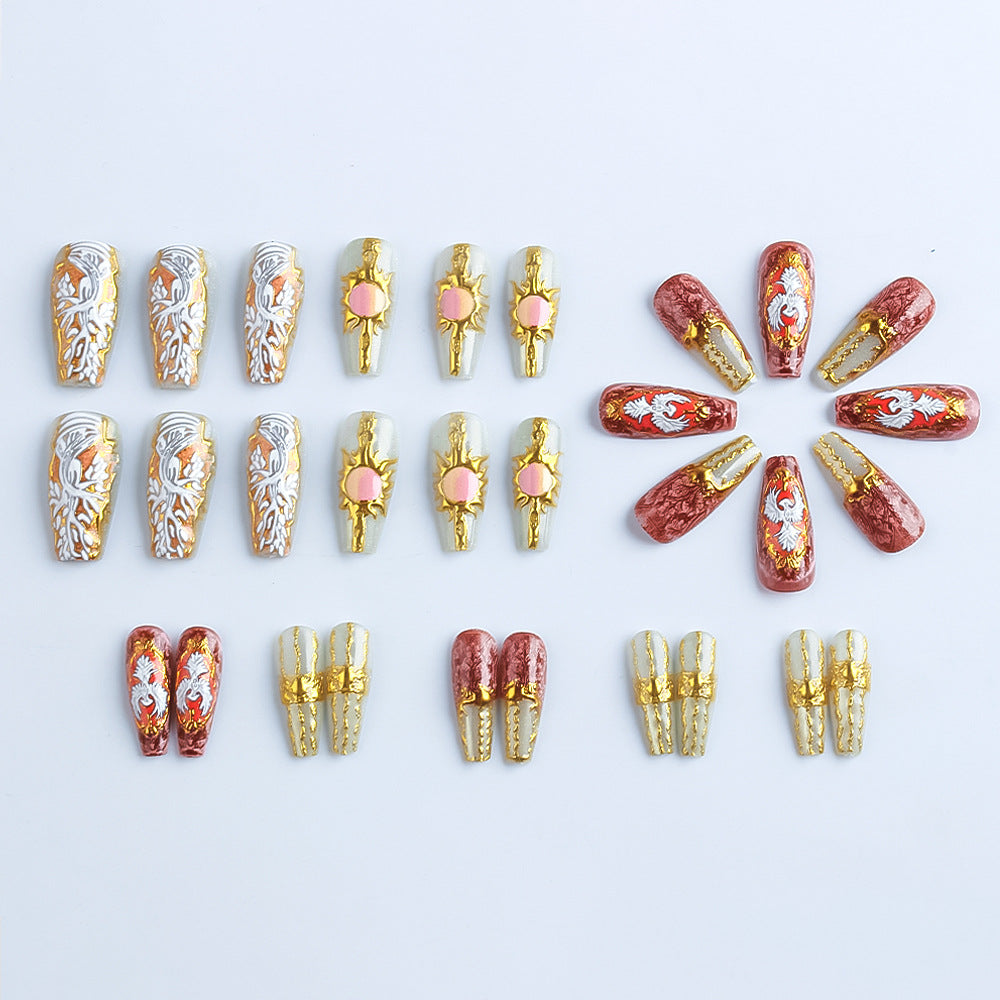 Artistic Decorative Press-On Nails Stornfield