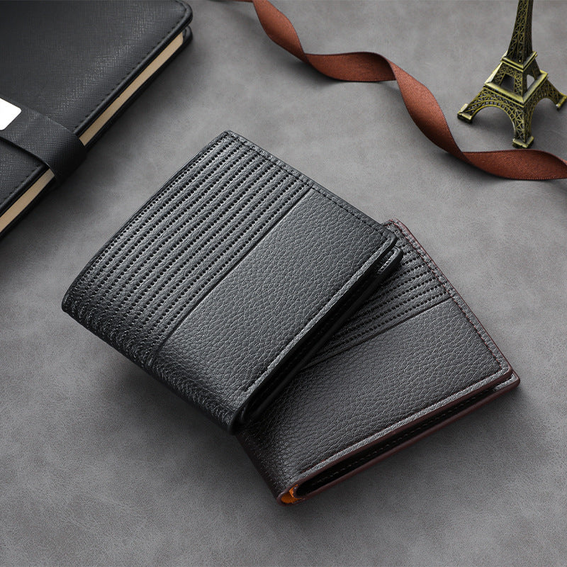 Textured Leather Card Case Stornfield