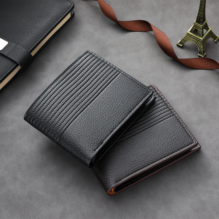 Textured Leather Card Case Stornfield