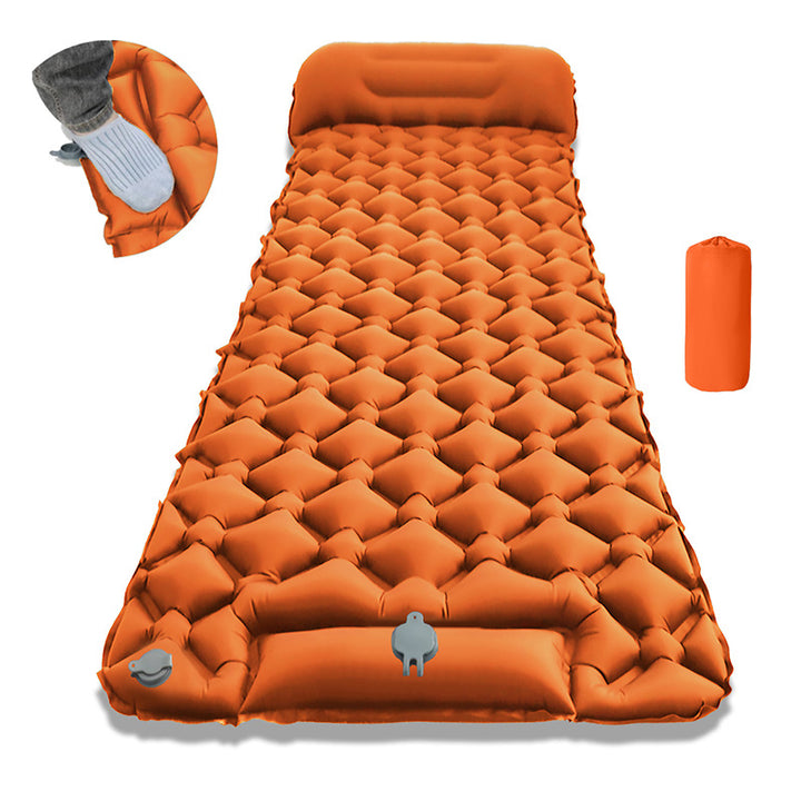 Air Mattress With Integrated Headrest And Comfortable Valve System Stornfield