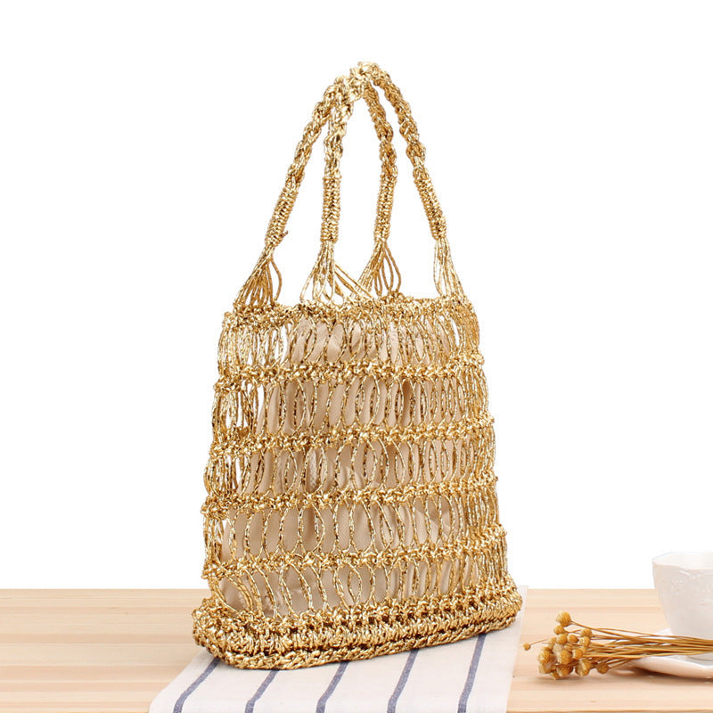 Practical mesh straw bag Stornfield