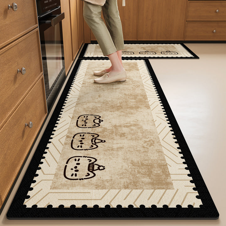 Cute Dog-Themed Kitchen Runner Mat