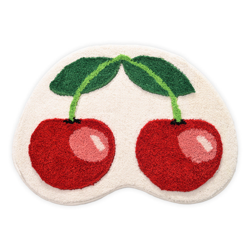 Home Decor Cherry Shaped Bath Mat Stornfield