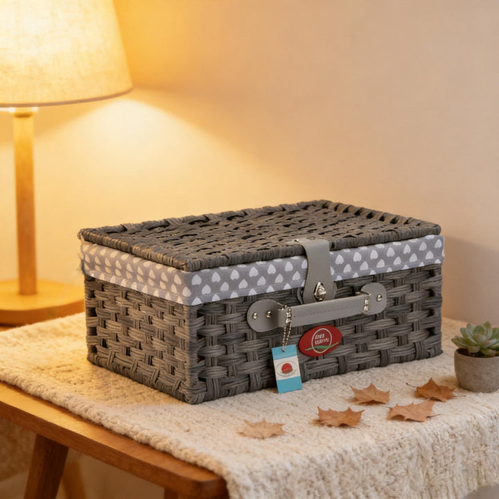 Ladies Decorative Storage Basket with Removable Fabric Cover Stornfield