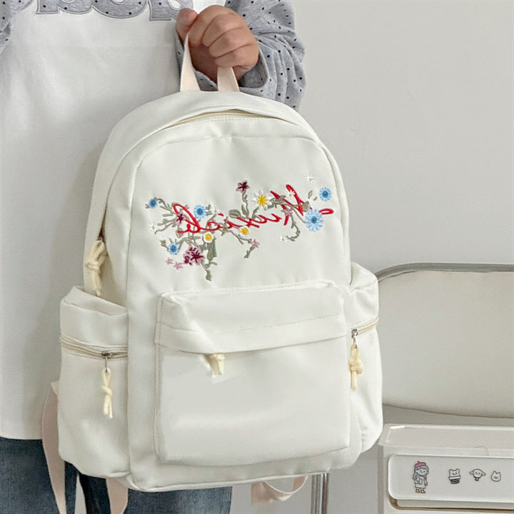Stylish Embroidered Multi-Pocket Backpack Stornfield