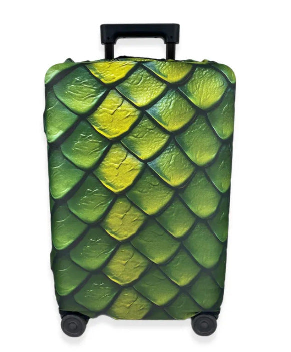 Unisex nan elastic suitcase cover with artistic marble print, shockproof fit and tear-resistant stretch material Stornfield