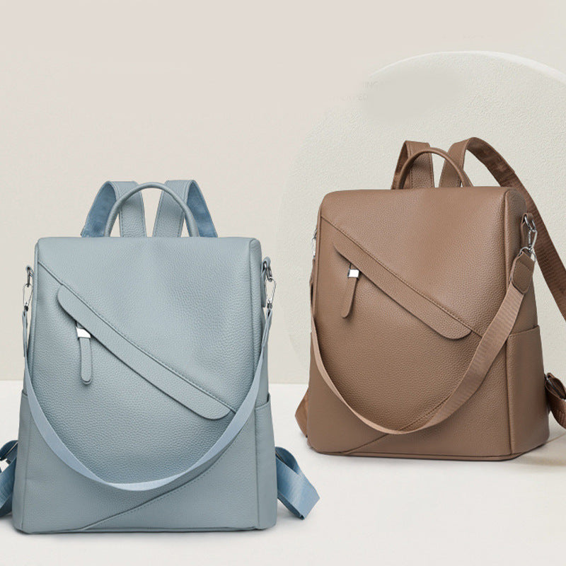 Elegant Leather Laptop Backpack Stornfield