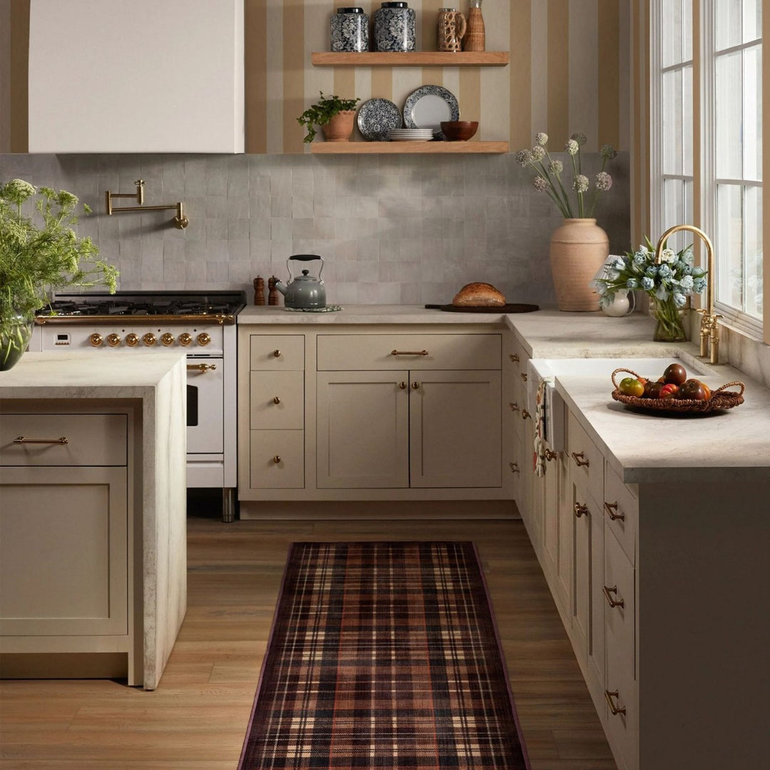 Contemporary Geometric Kitchen Runner