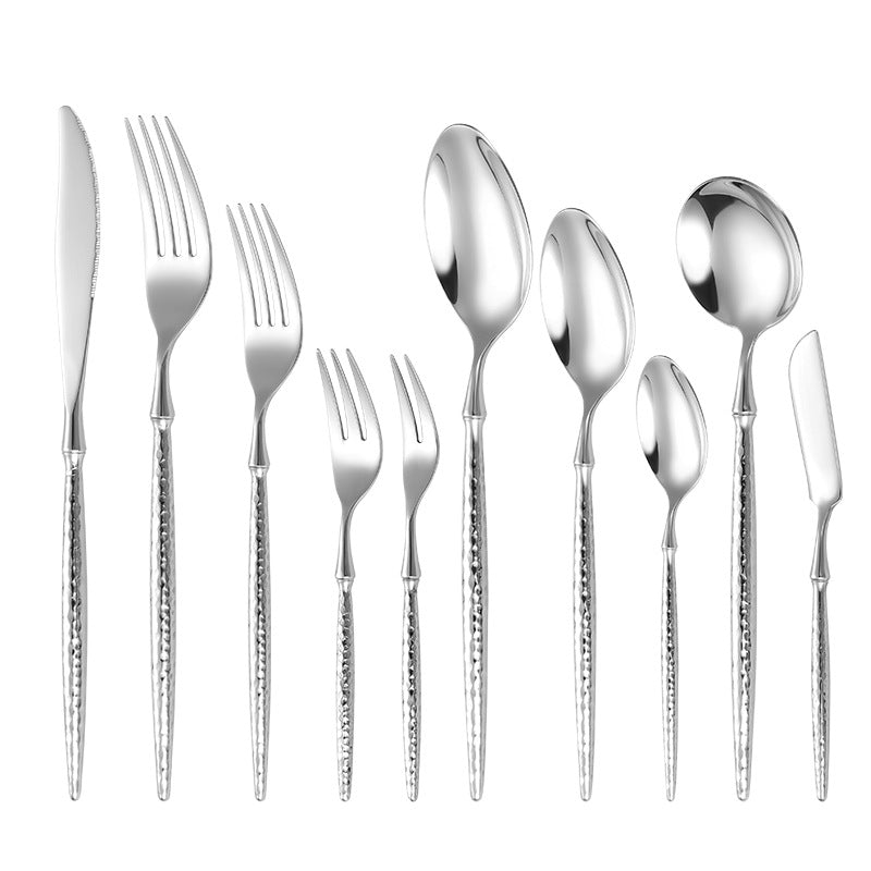 Elegant soup spoon with structured handle Stornfield