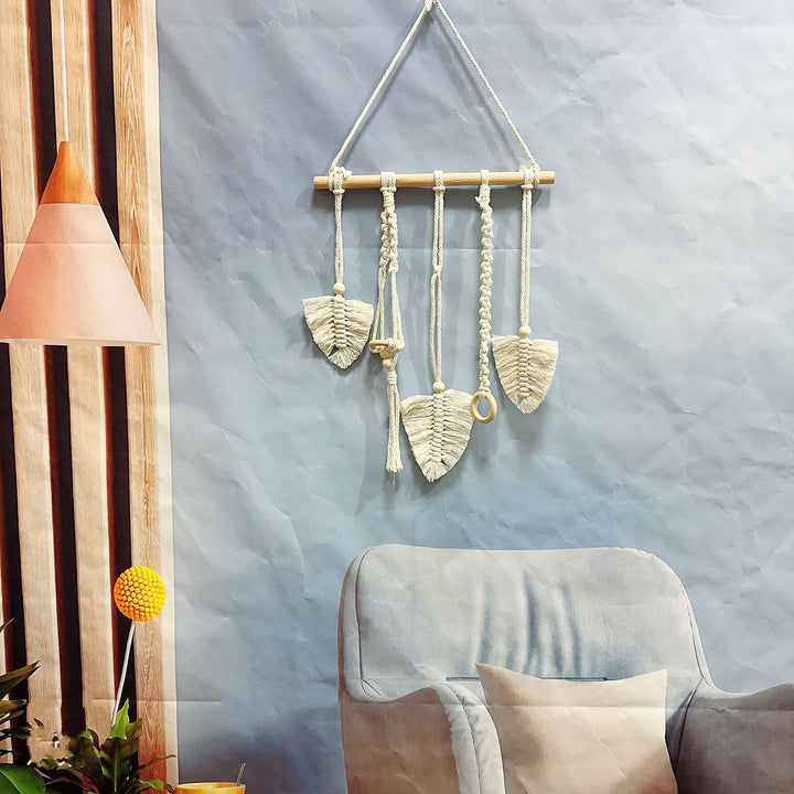 Decorative Macrame Leaf Wall Hanging Stornfield