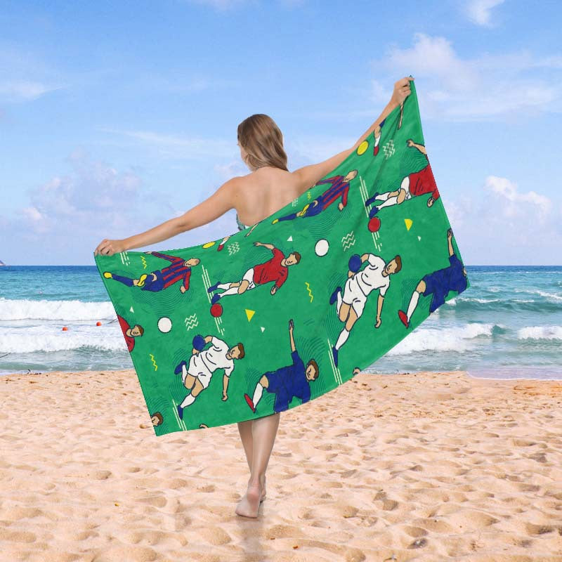 Beach towel in creative wave pattern Stornfield