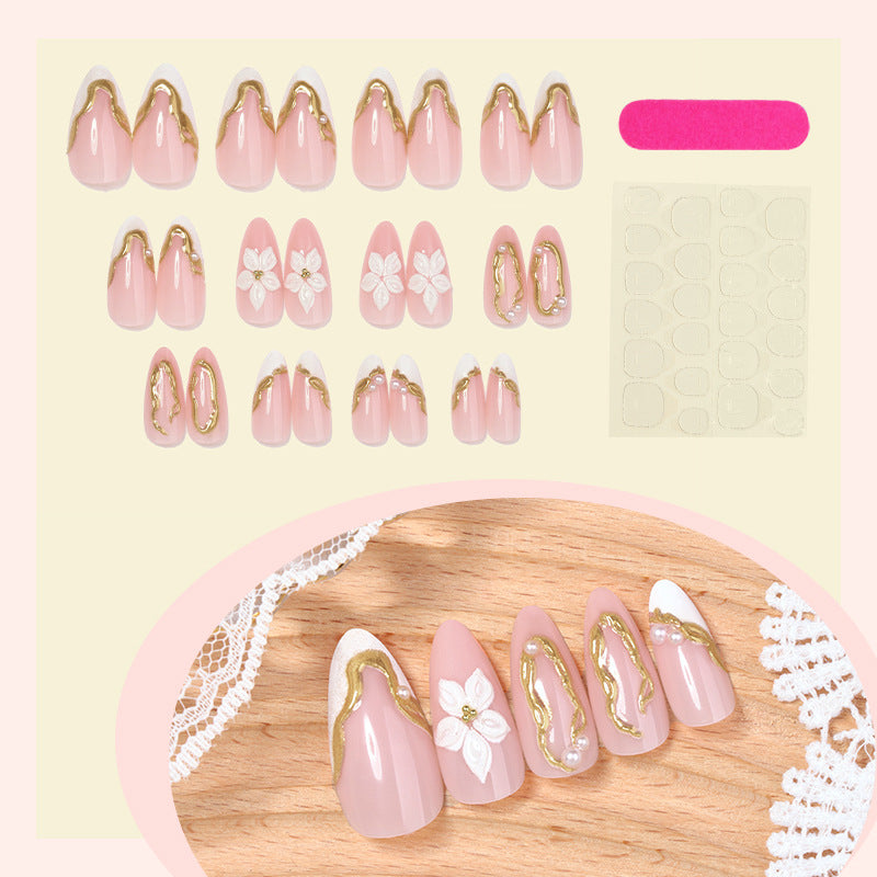 Elegant Floral Design Press-On Nails Stornfield