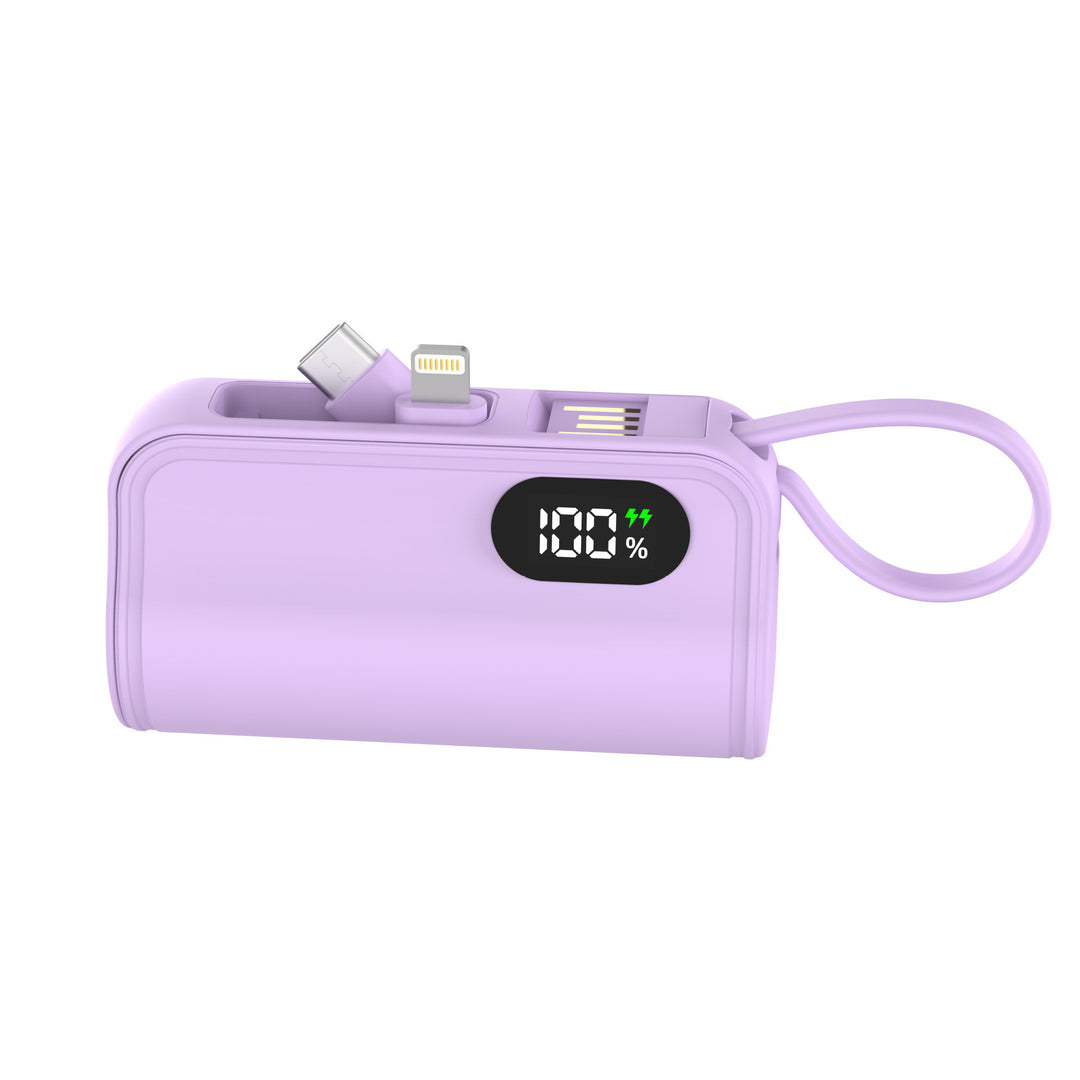 Portable power bank with multifunctional charging cable and digital display Stornfield