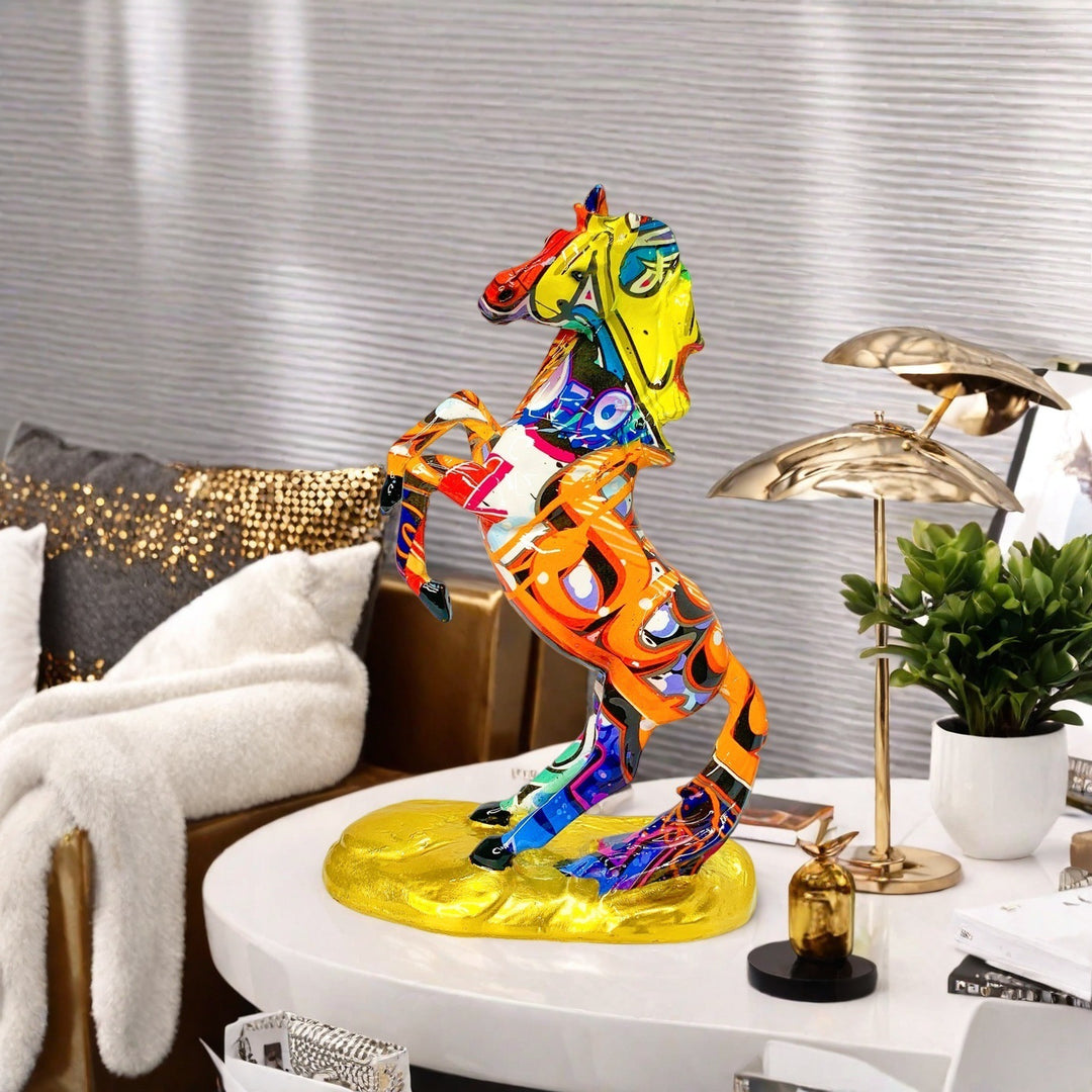 Artistic horse figurine in modern design Stornfield
